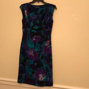 NWOT Ralph Lauren Multi Floral Dress 8P